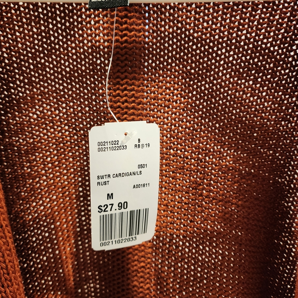 Forever 21 Rust Open-Front Cardigan - Picture 2 of 6